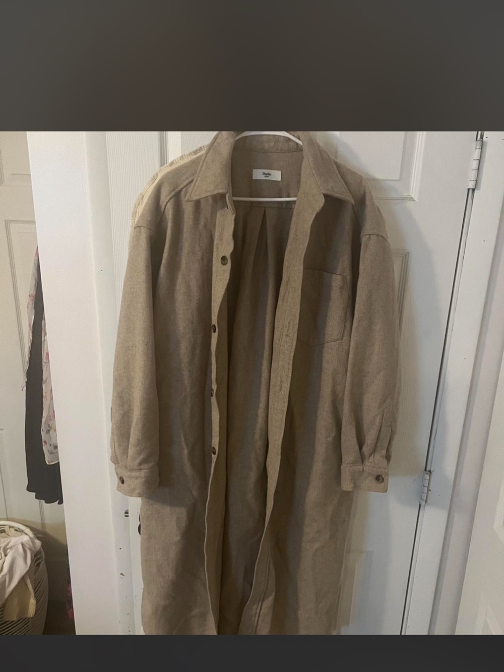 Frankie shop wool coat/ flannel